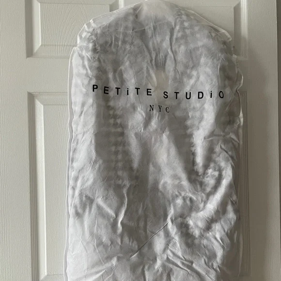 Petite Studio Black/white Plaid Long Coat Size XS - Picture 10 of 10